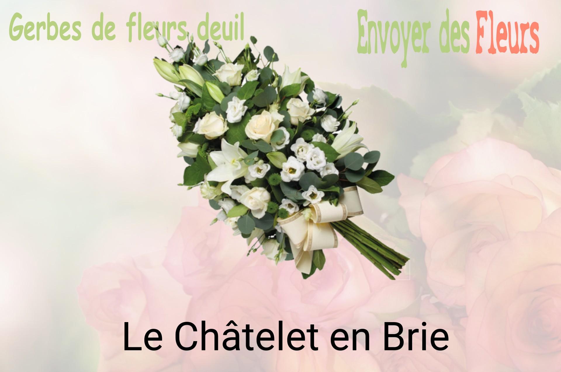 Gerbe de fleurs de deuil livrée à Le Châtelet-en-Brie